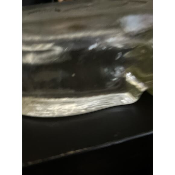 Vintage Indiana Glass Frosted American Eagle Ashtray cigar 10" very heavy 7 star - Picture 8 of 16